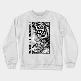 Inner Tiger Sumatran Siberian Malayan Bengal Tiger Crewneck Sweatshirt